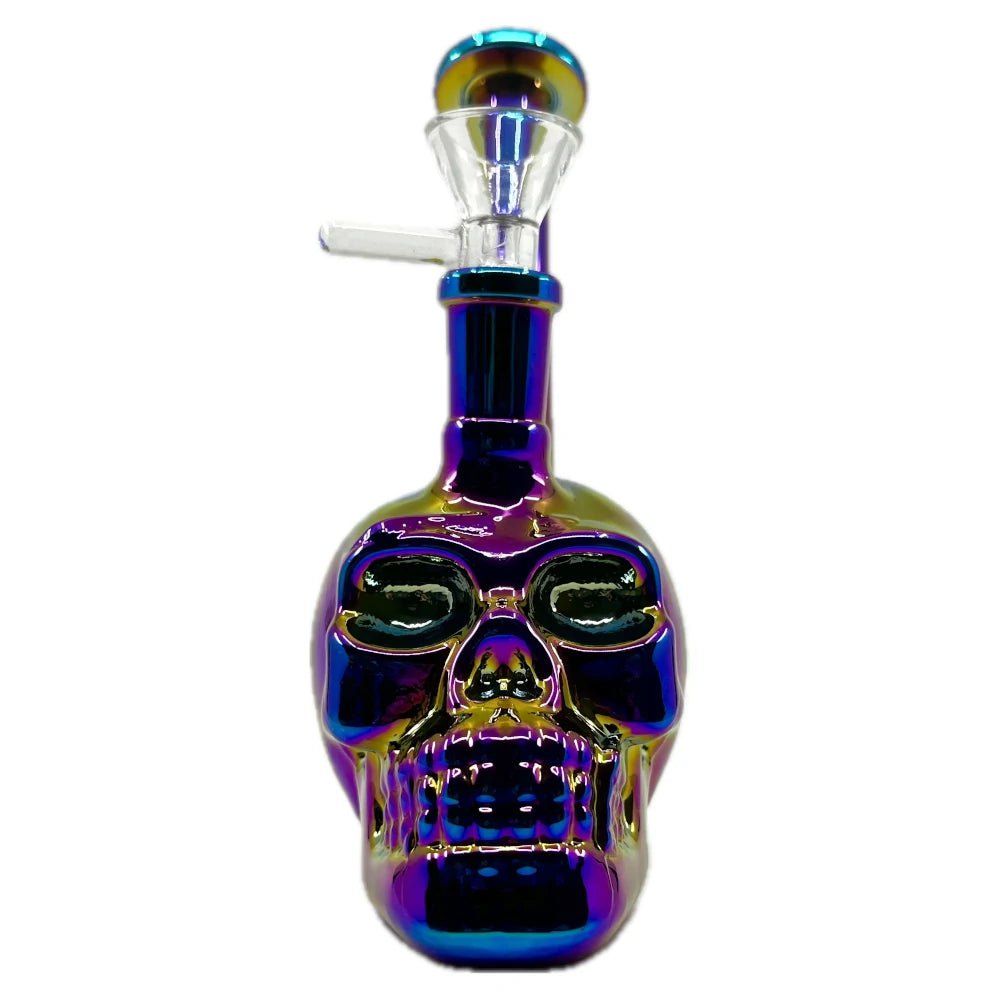 Fat Buddha Glass Bong Iridescent Skull Mini Bong