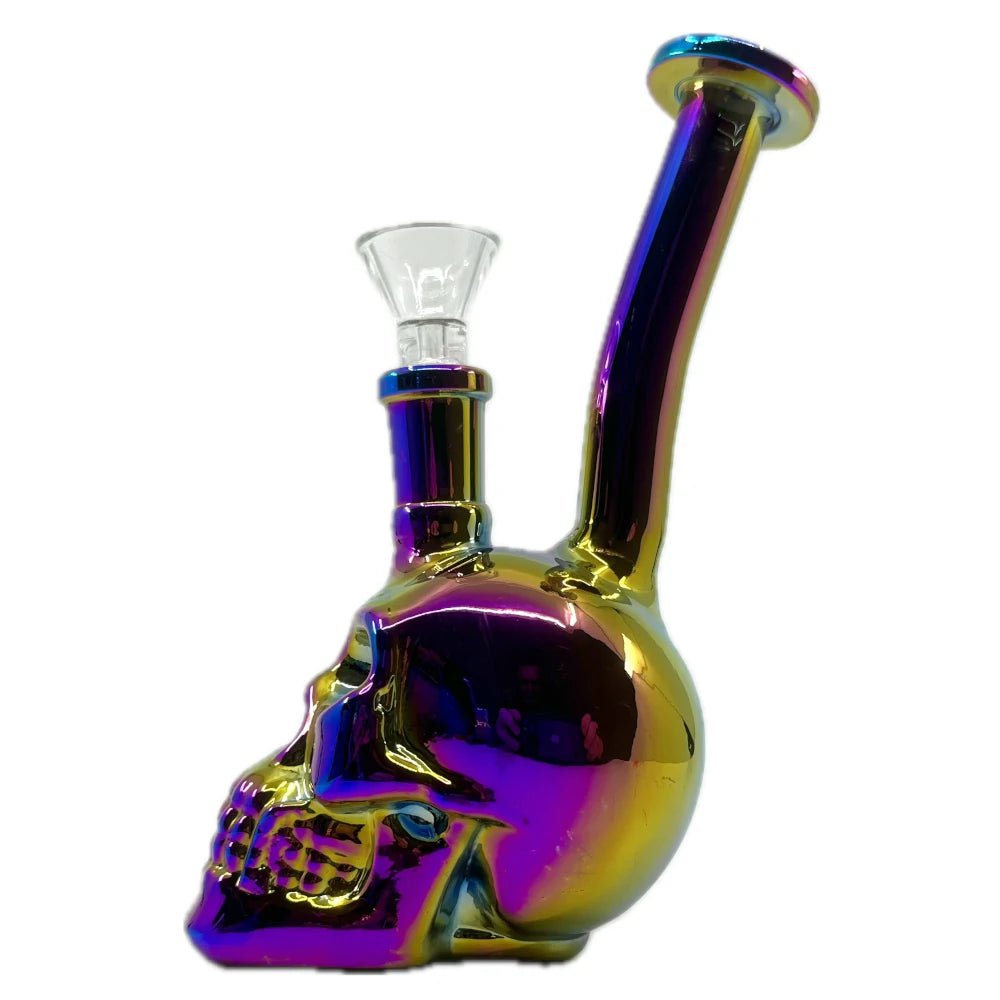 Fat Buddha Glass Bong Iridescent Skull Mini Bong