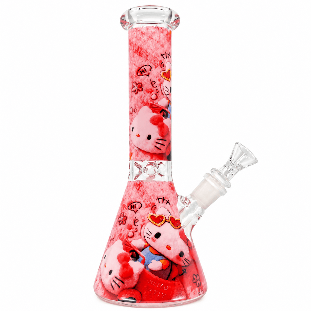 Fat Buddha Glass Bong Kind Kitty Beaker Bong