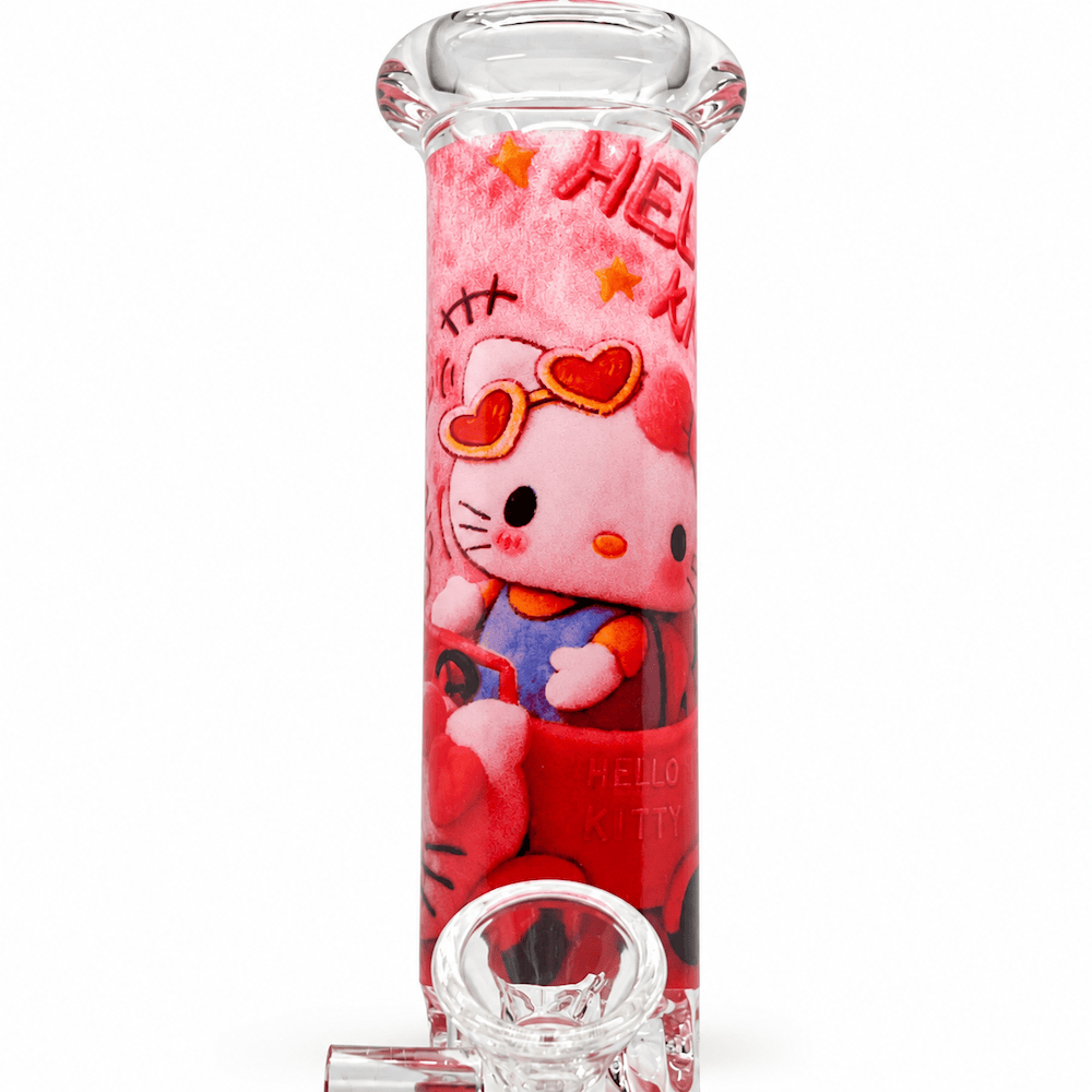 Fat Buddha Glass Bong Kind Kitty Beaker Bong