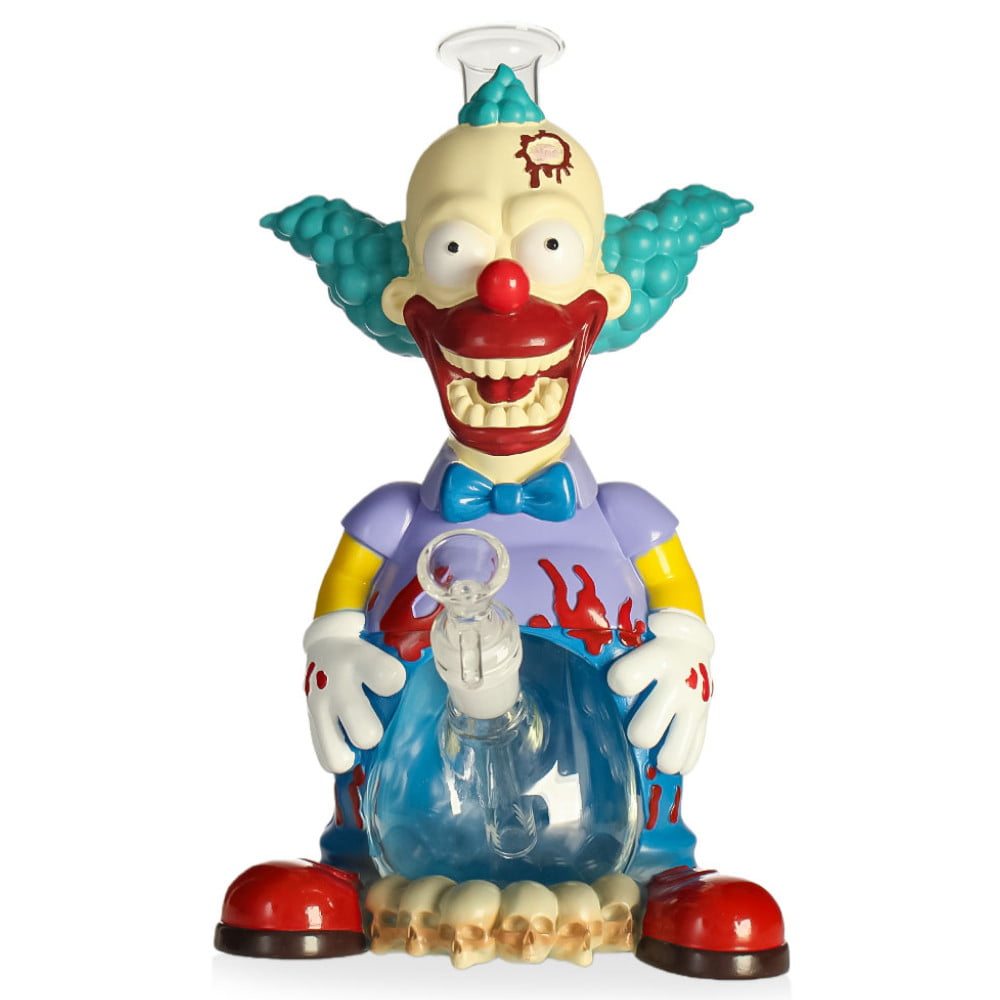 Fat Buddha Glass Bong Krusted Clown Bong