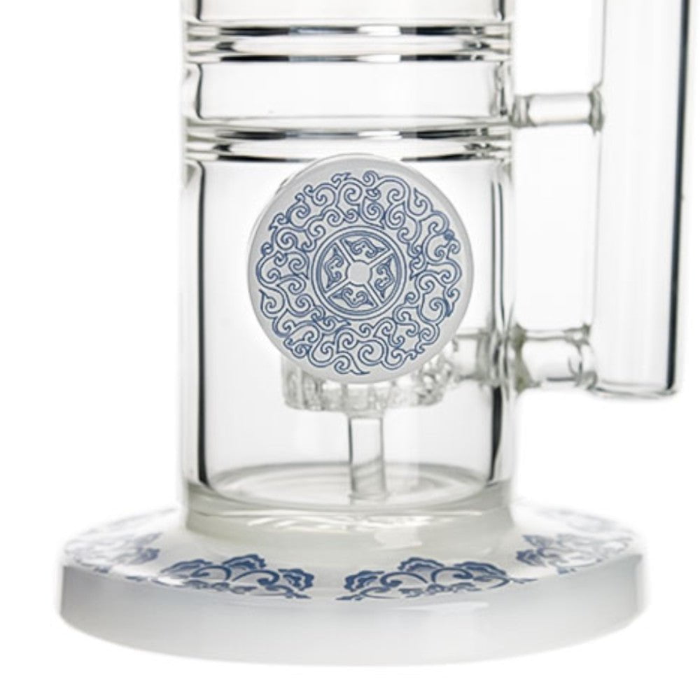 Fat Buddha Glass Bong Mandala Mist Water Pipe