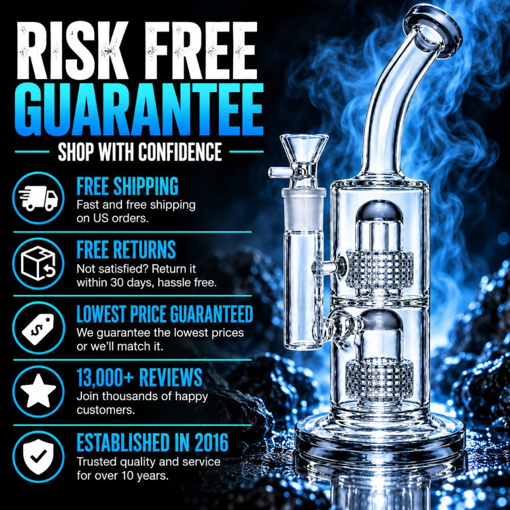 Fat Buddha Glass Bong Matrix Lean Back Bong