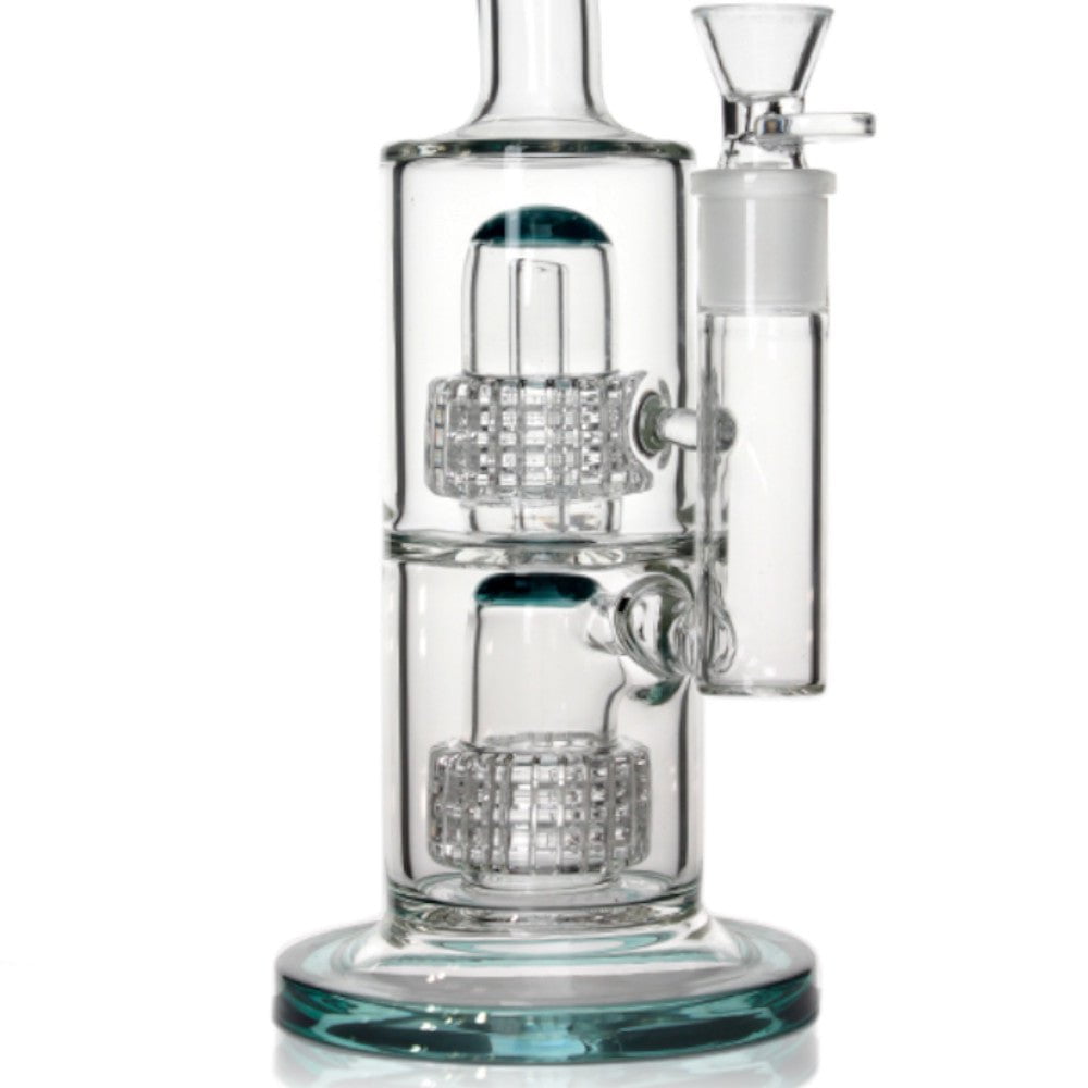 Fat Buddha Glass Bong Matrix Lean Back Bong