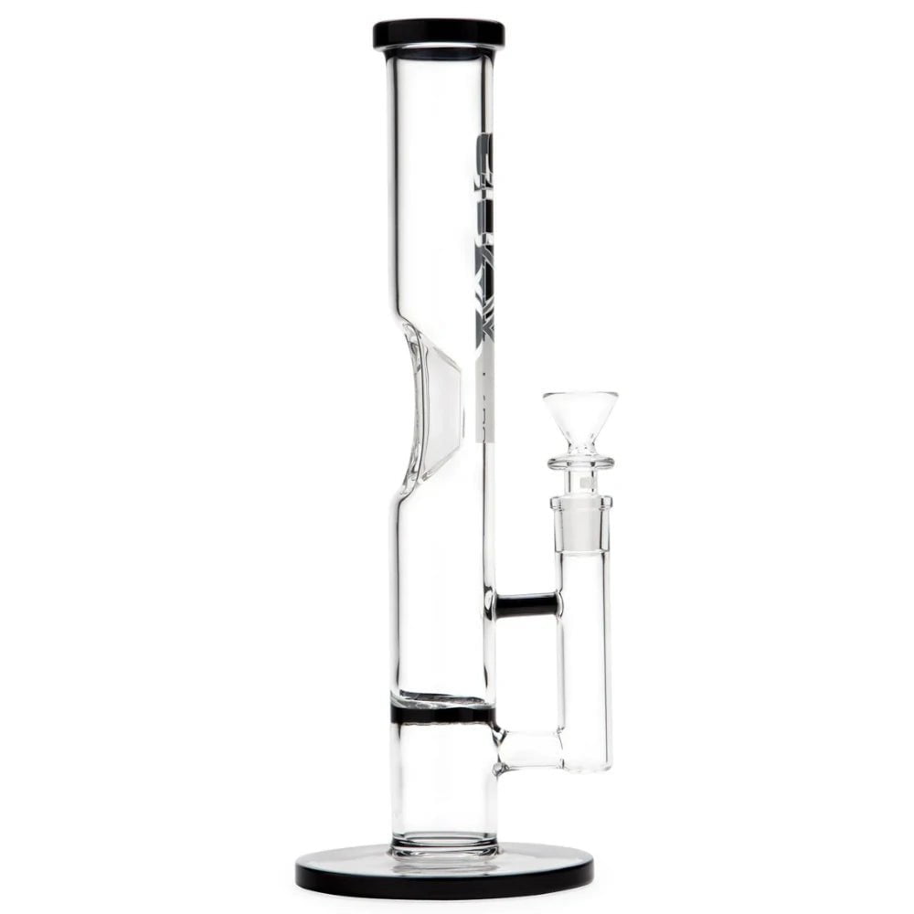 Grav Bong Medium Straight Tube w/Perc (Black)