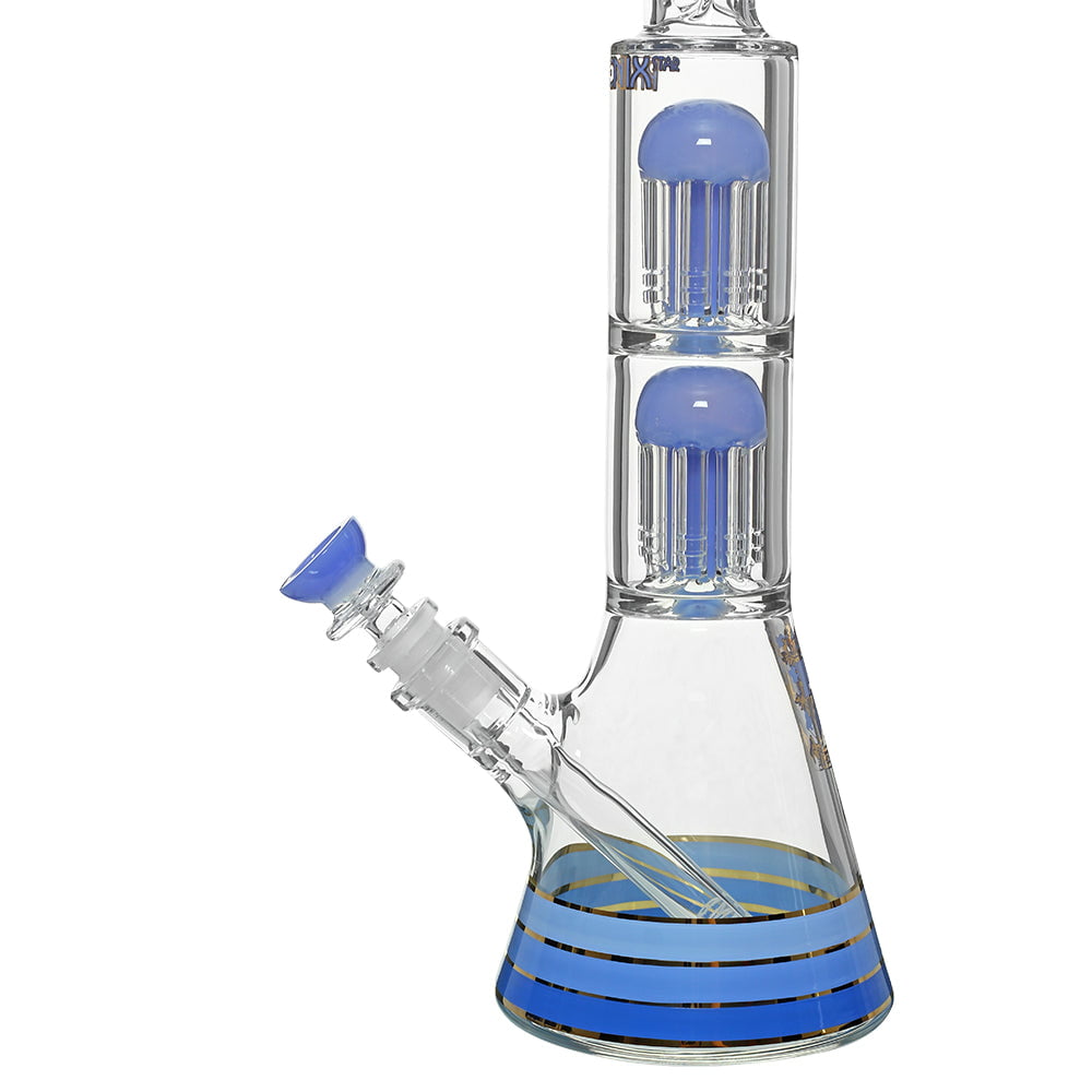 Phoenix Bong Milky 2X Perc Beaker Bong