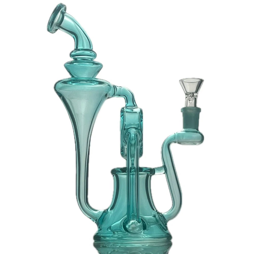 Star Wing Bong Neon Recycler Water Pipe