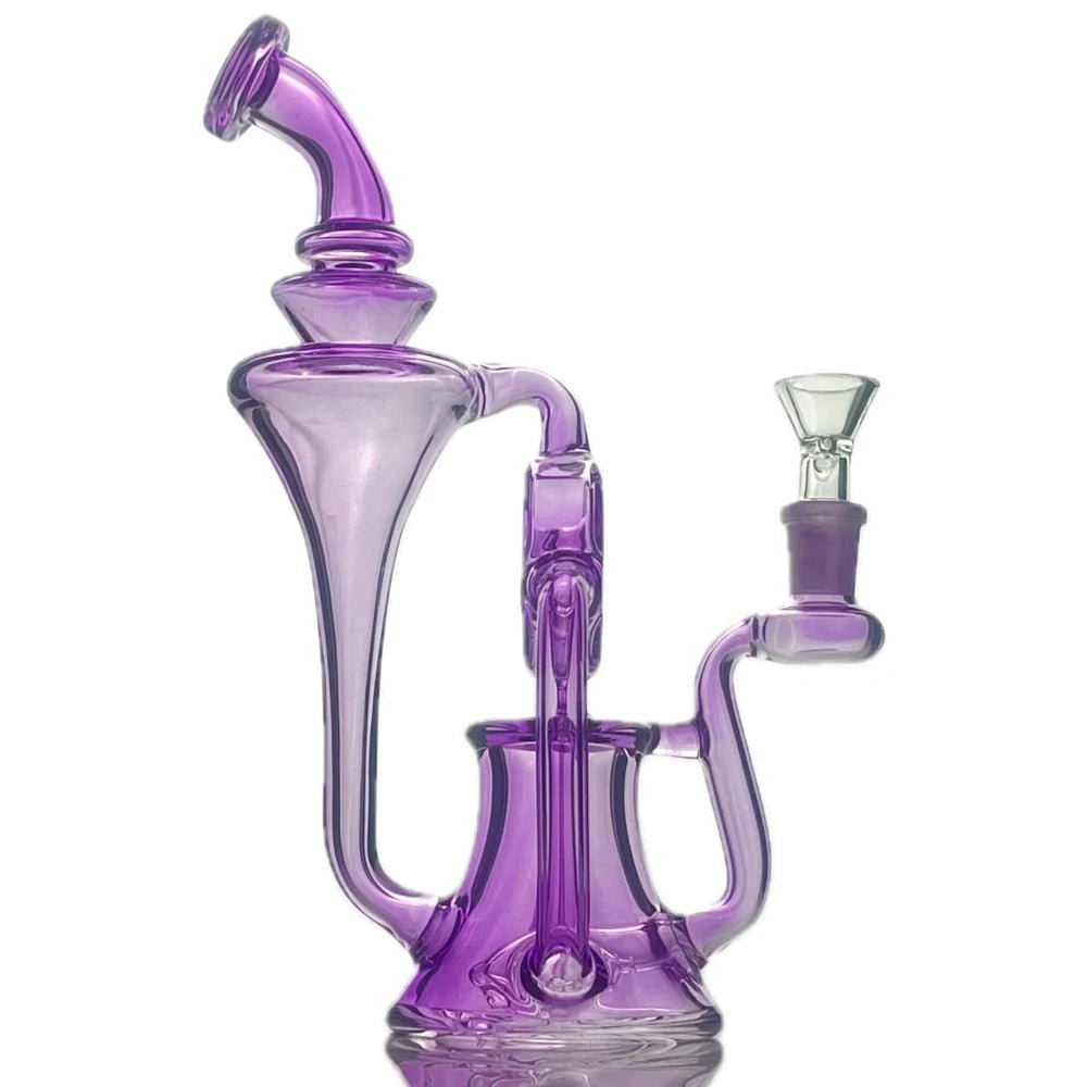 Star Wing Bong Neon Recycler Water Pipe