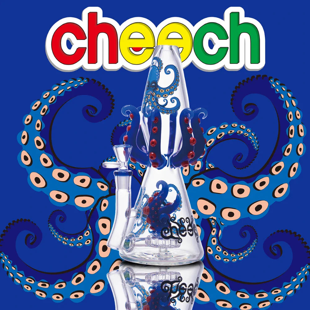 Cheech Glass Bong Octopus Perc Bong