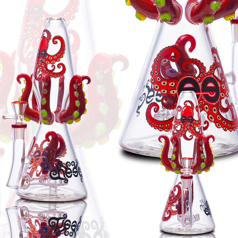 Cheech Glass Bong Octopus Perc Bong