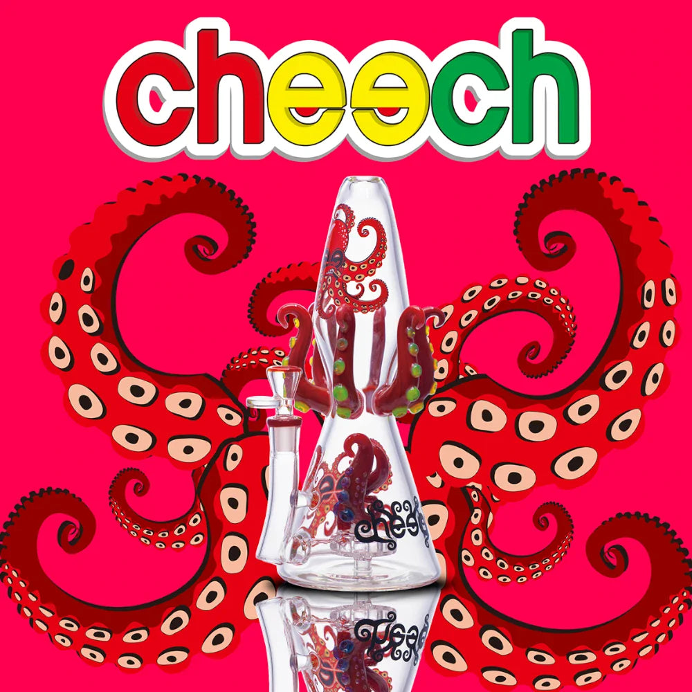 Cheech Glass Bong Octopus Perc Bong