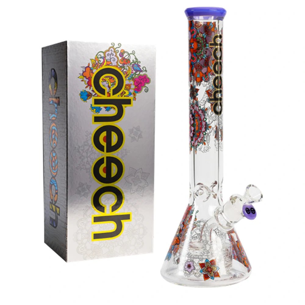 Cheech Glass Bong Paisley Matrix Beaker Bong