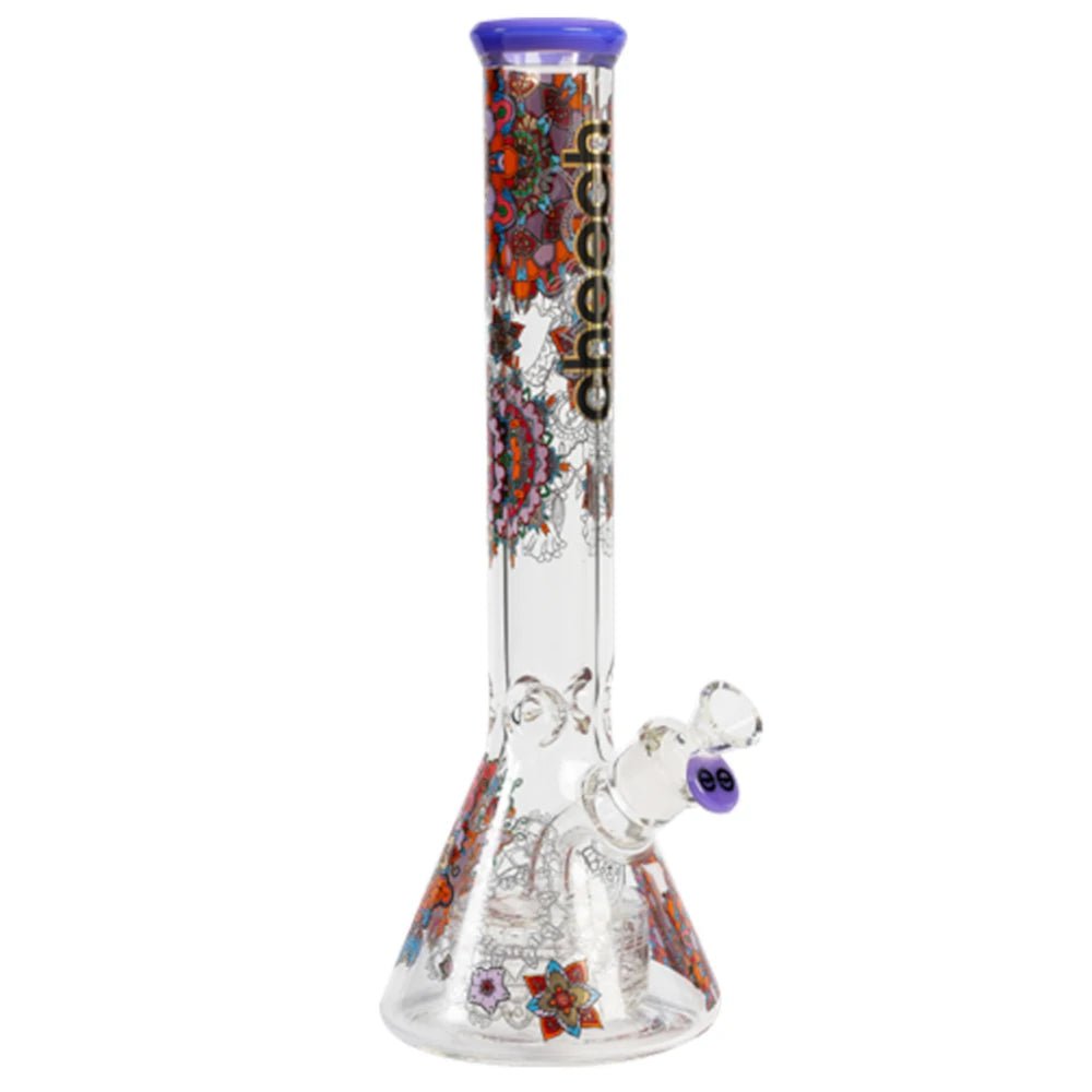 Cheech Glass Bong Paisley Matrix Beaker Bong