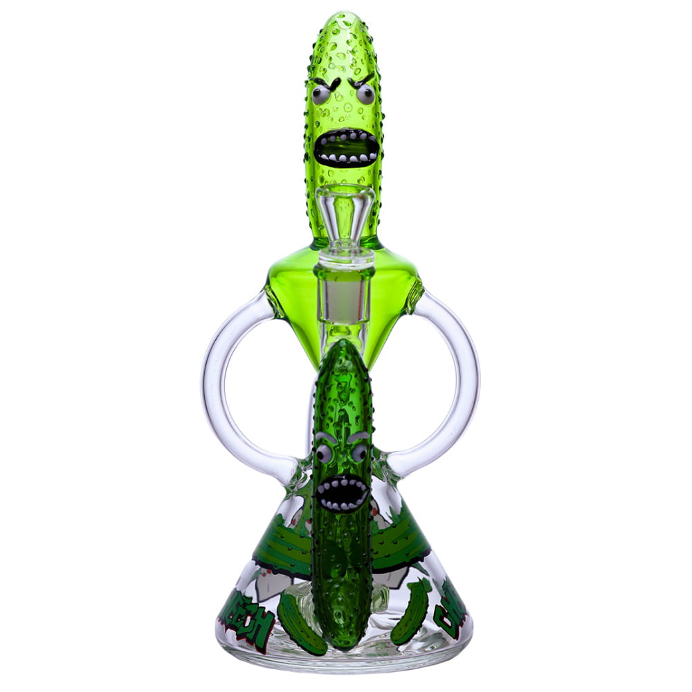 Cheech Glass Bong Pickle Recycler Bong