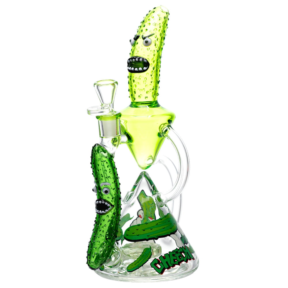 Cheech Glass Bong Pickle Recycler Bong