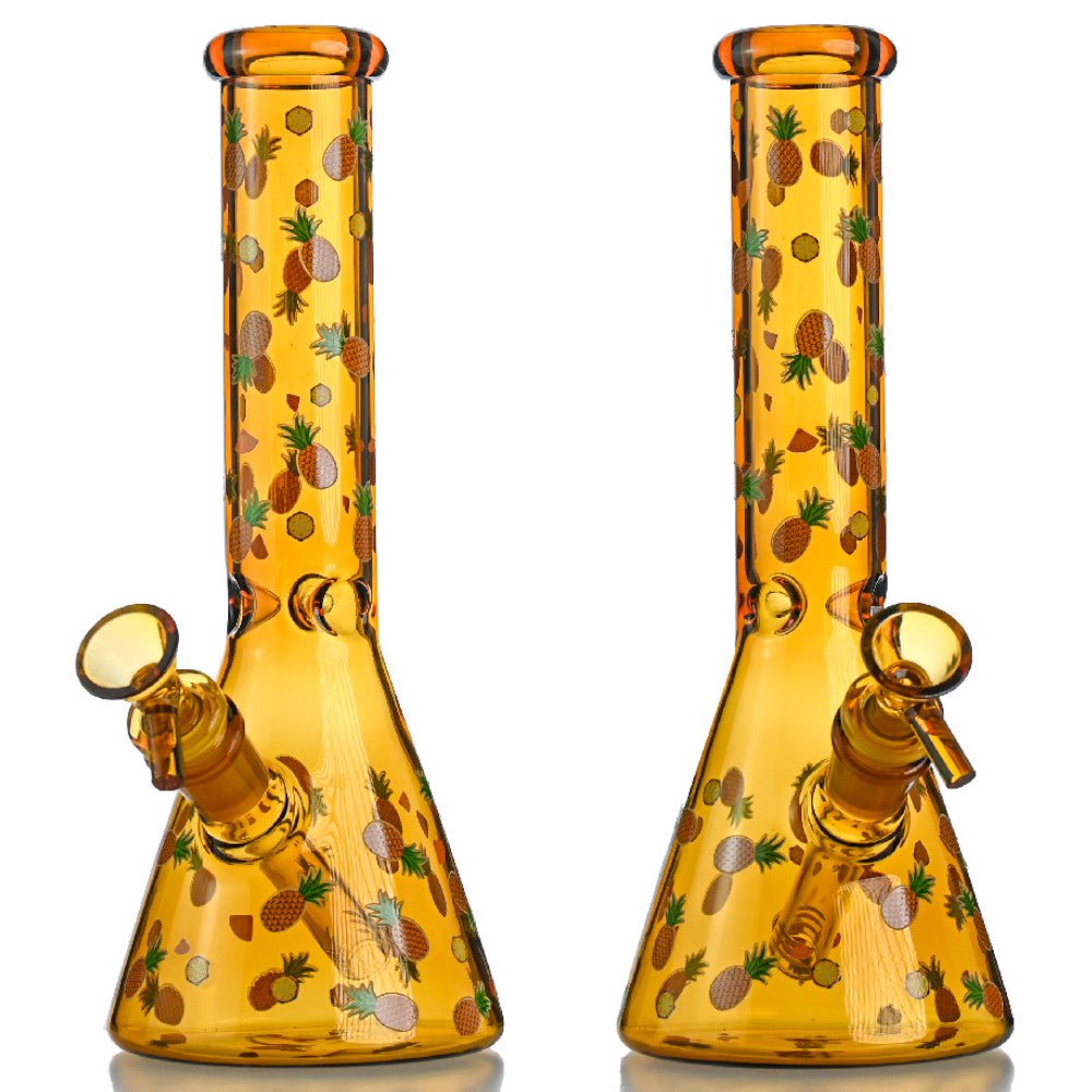 Fat Buddha Glass Bong Pineapple Beaker Bong