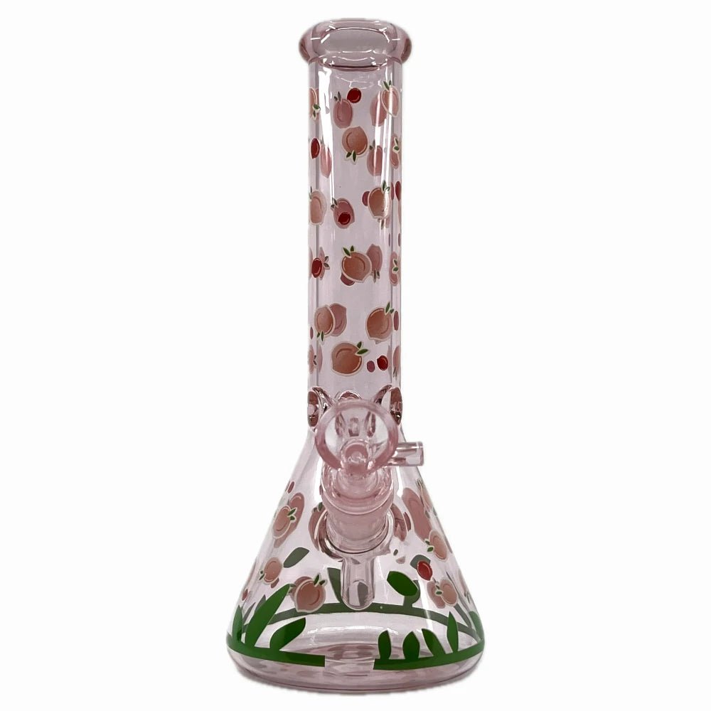 Fat Buddha Glass Bong Pink Fruit Beaker Bong