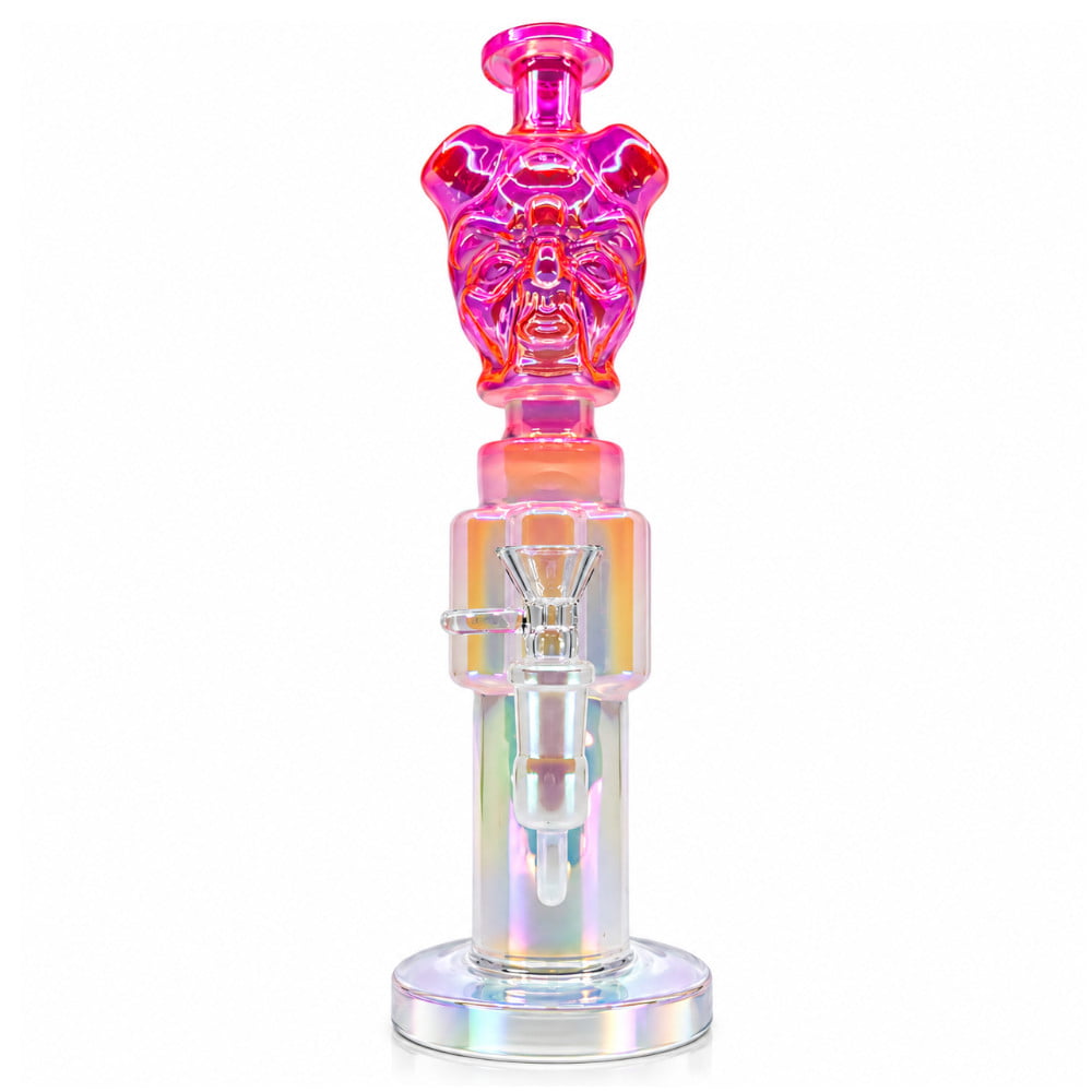 Fat Buddha Glass Bong Pink Hellion Bong
