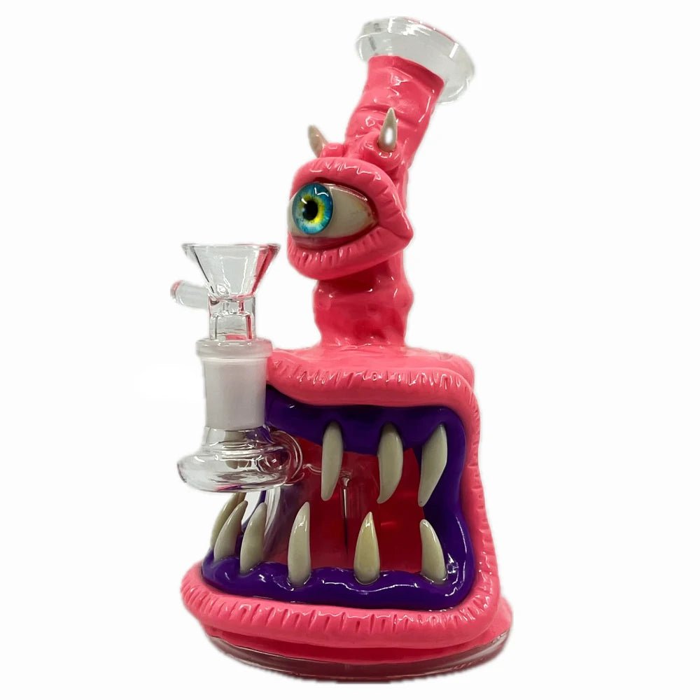 Fat Buddha Glass Bong Pink Lil Monster Bong