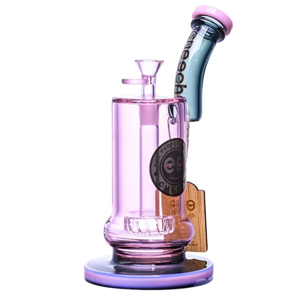 Cheech Glass Bong Pink Totally Tubular Bubbler Bong