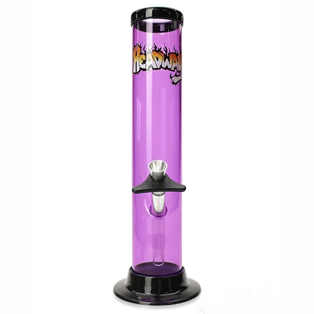 Fat Buddha Glass Bong Purple 10 Inch Plastic Straight Bong