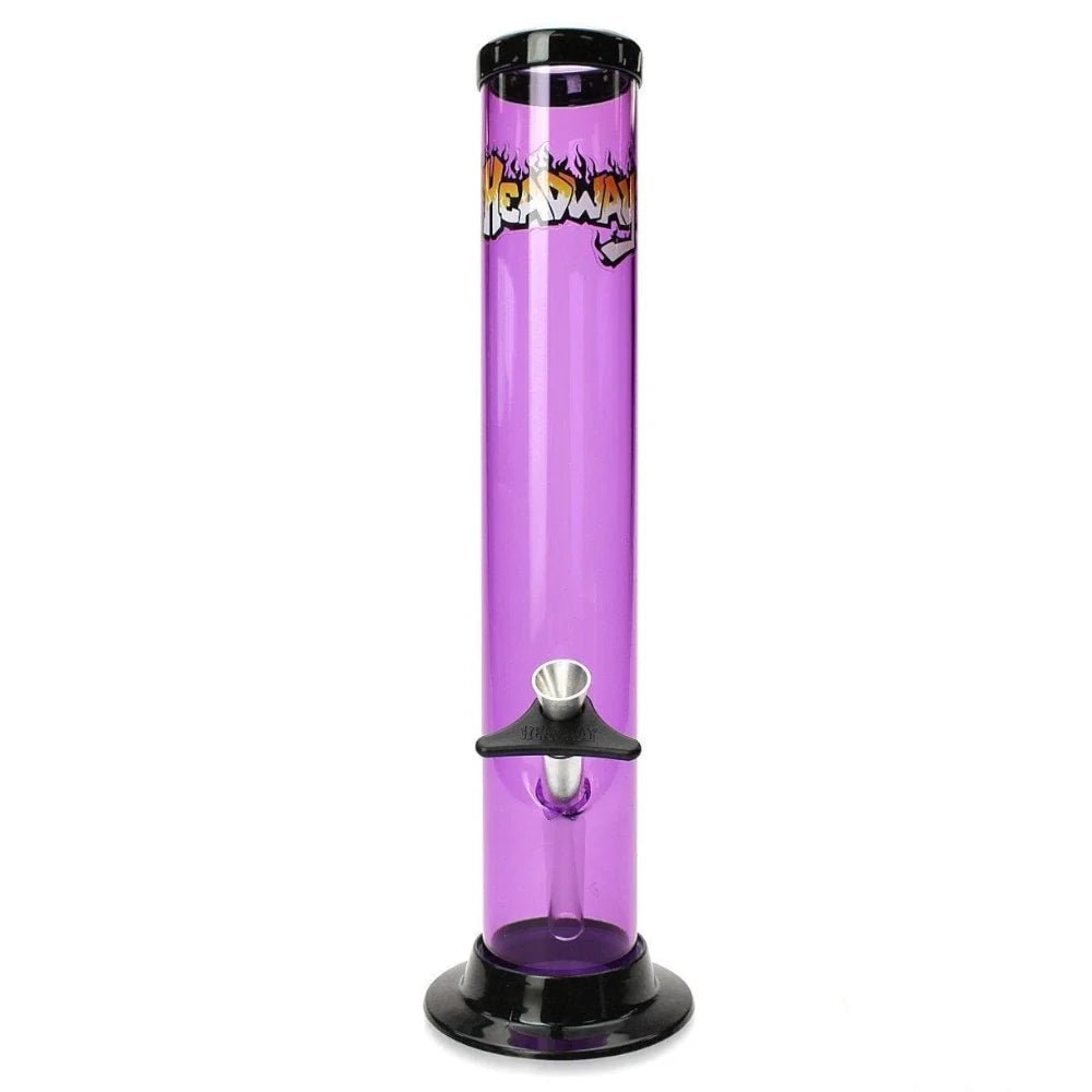 Fat Buddha Glass Bong Purple 12 Inch Plastic Straight Bong
