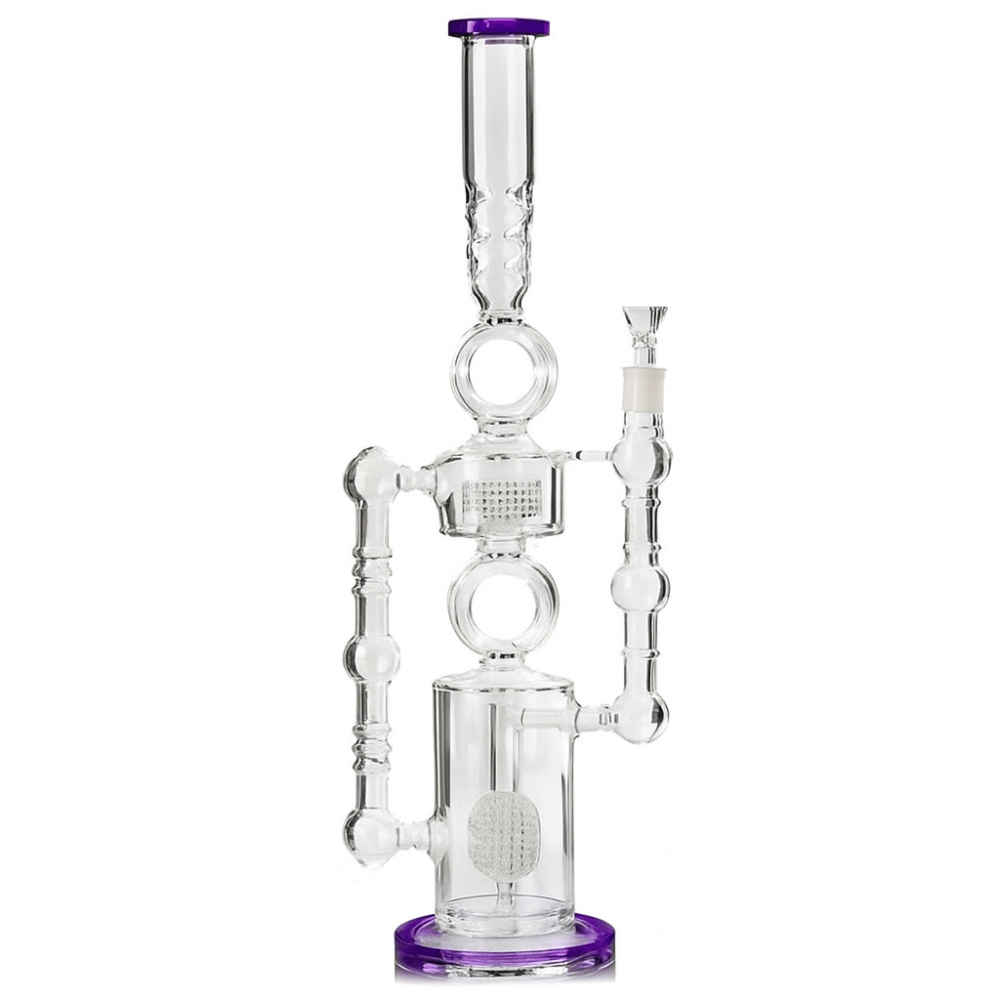 Fat Buddha Glass Bong Purple Bongatron Bong