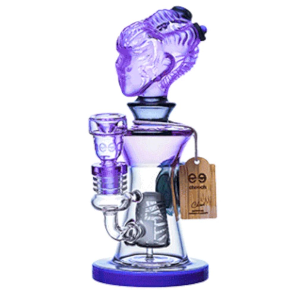 Cheech Glass Bong Purple Hanus Water Pipe