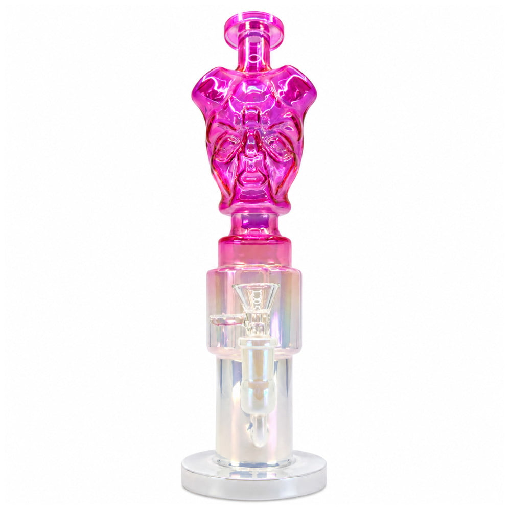 Fat Buddha Glass Bong Purple Hellion Bong