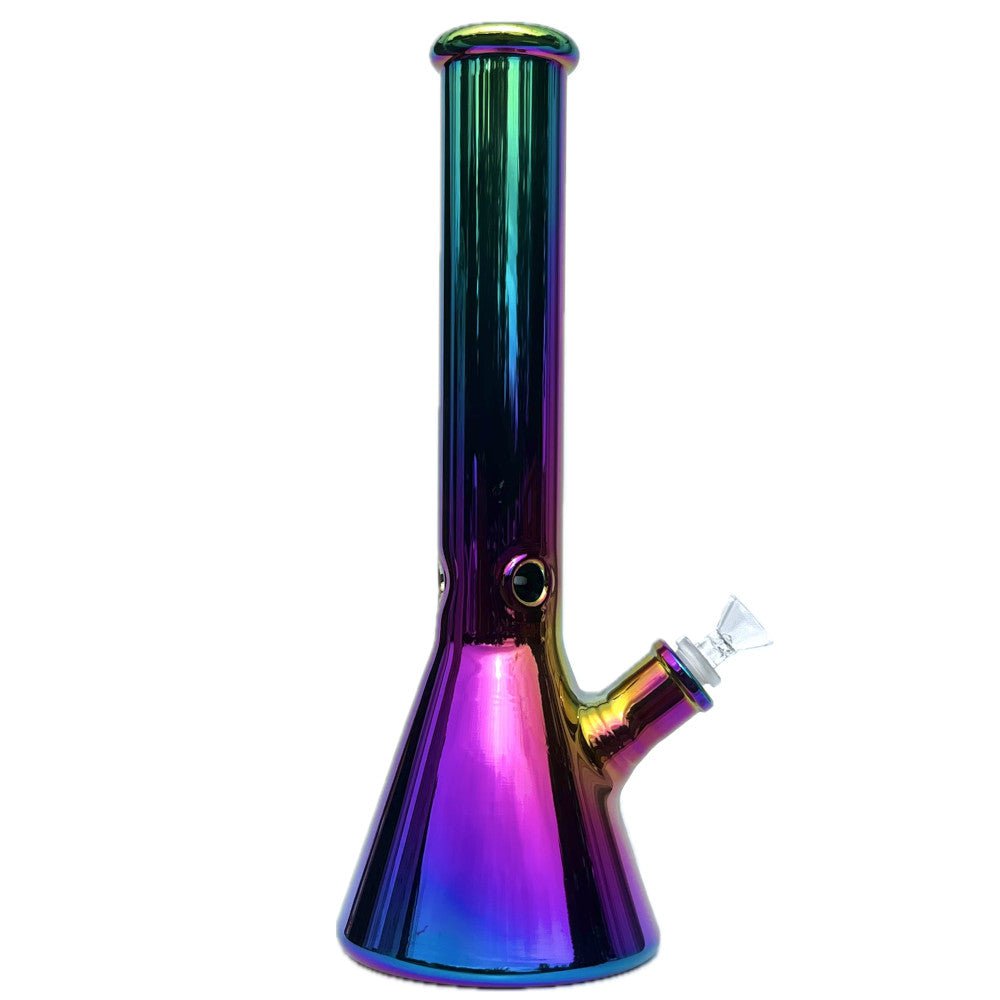 Fat Buddha Glass Bong Rainbow Aurora Beaker Bong