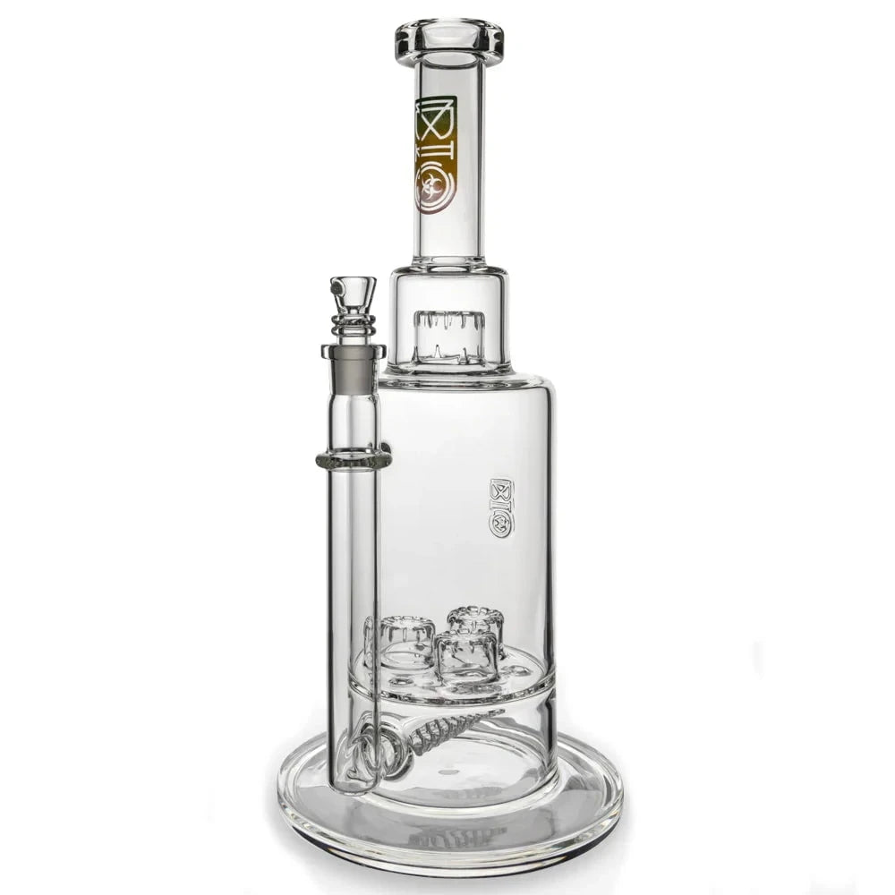 Biohazard Bong Rasta Inline Triple Updome Bong
