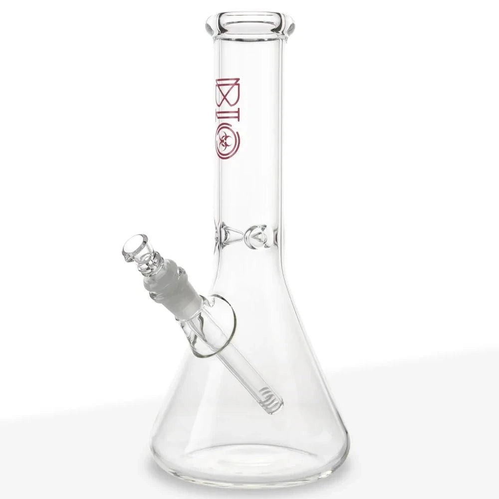 Biohazard Bong Red Bio Beaker Bong w/Ice Catcher