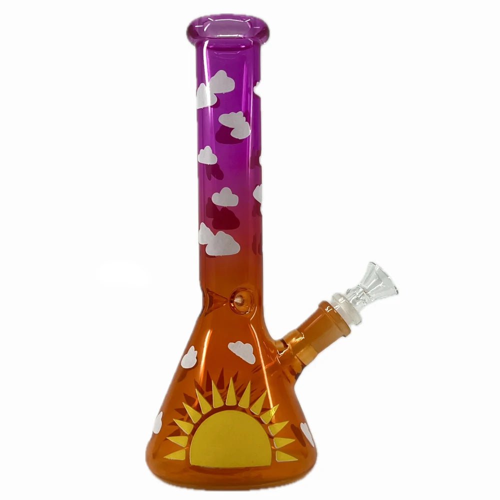 Fat Buddha Glass Bong Red Seasons Beaker Bongs