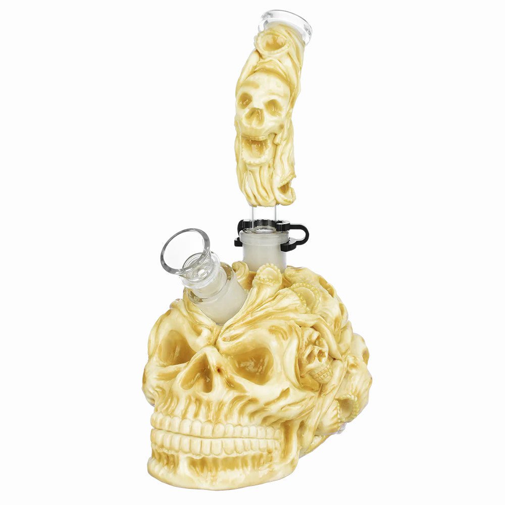 Fat Buddha Glass Bong Screaming Skull Bong