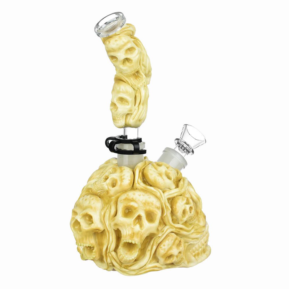 Fat Buddha Glass Bong Screaming Skull Bong