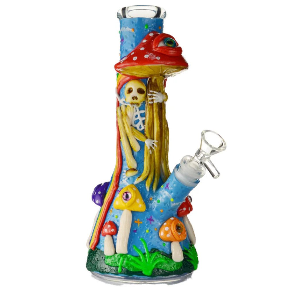 Fat Buddha Glass Bong Skull Mushroom Bong