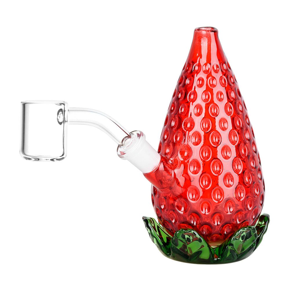 Strawberry Mini Dab Rig – Novelty Rig with 10mm Quartz Banger
