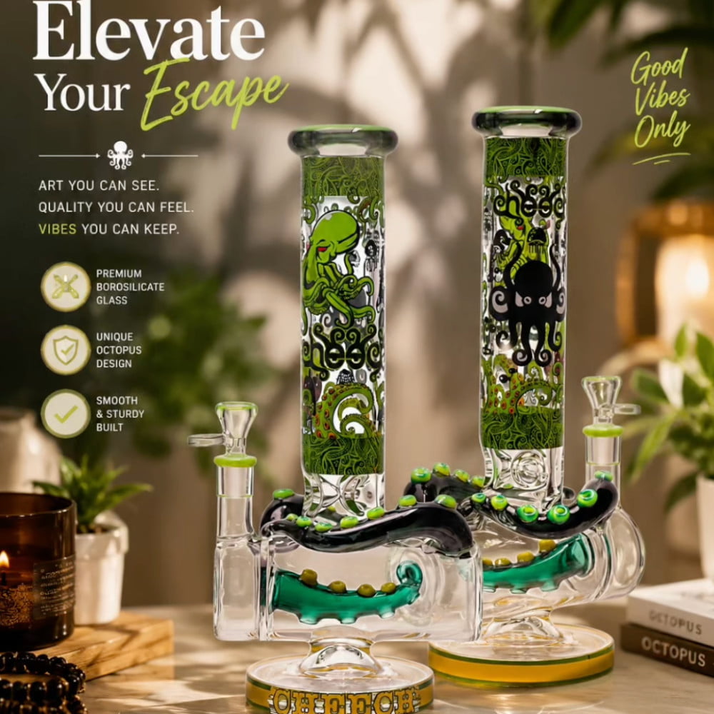 Cheech Glass Bong Tentacles Bong