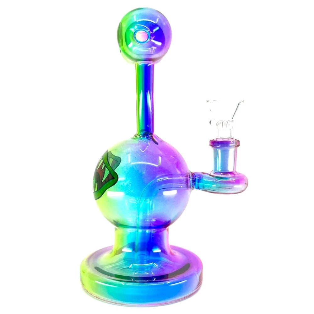 goggler The Space Goggler Bong – 7" Iridescent Alien Glass Bong