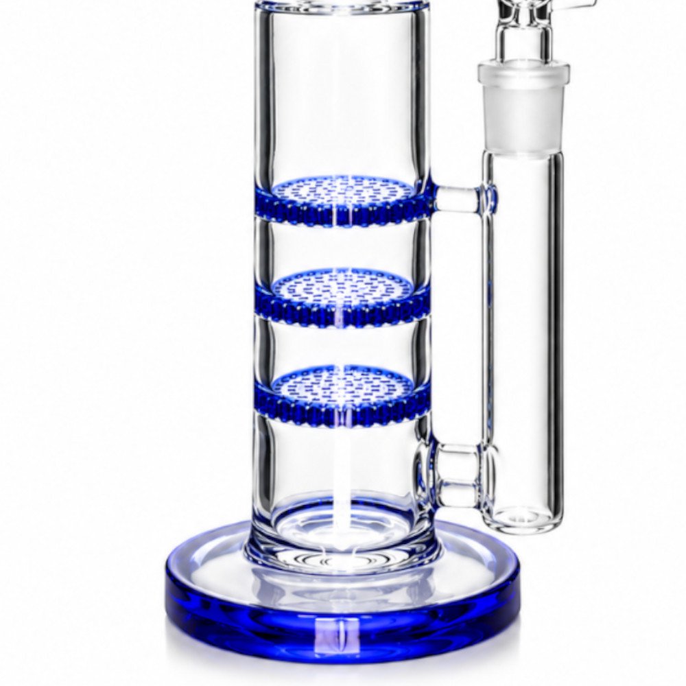 Fat Buddha Glass Bong Triple Disc Glass Bong