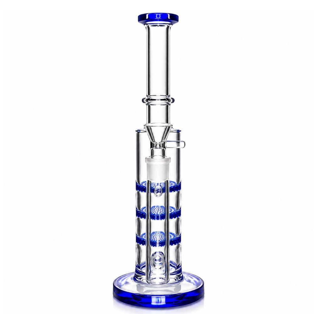 Fat Buddha Glass Bong Triple Disc Glass Bong
