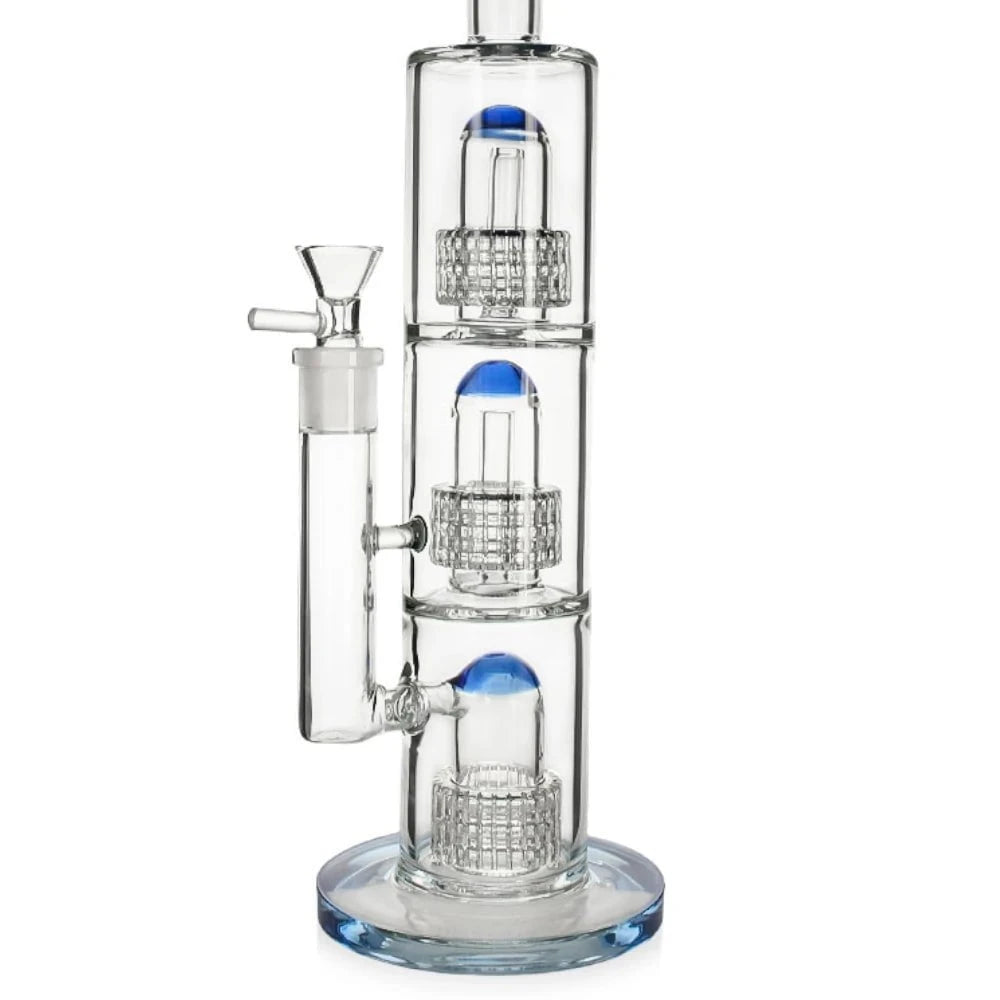 Fat Buddha Glass Bong Triple Stack Matrix Bong