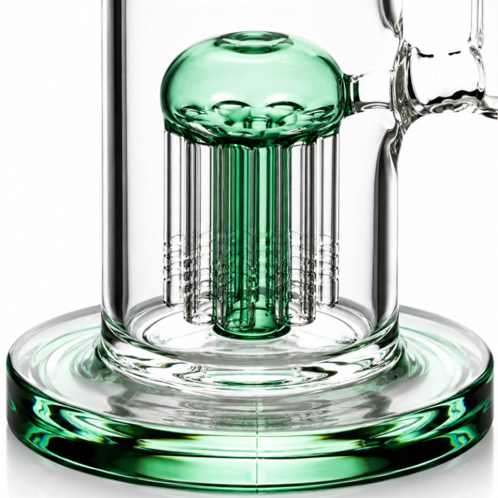 Fat Buddha Glass Bong Triple Tree Perc Bong