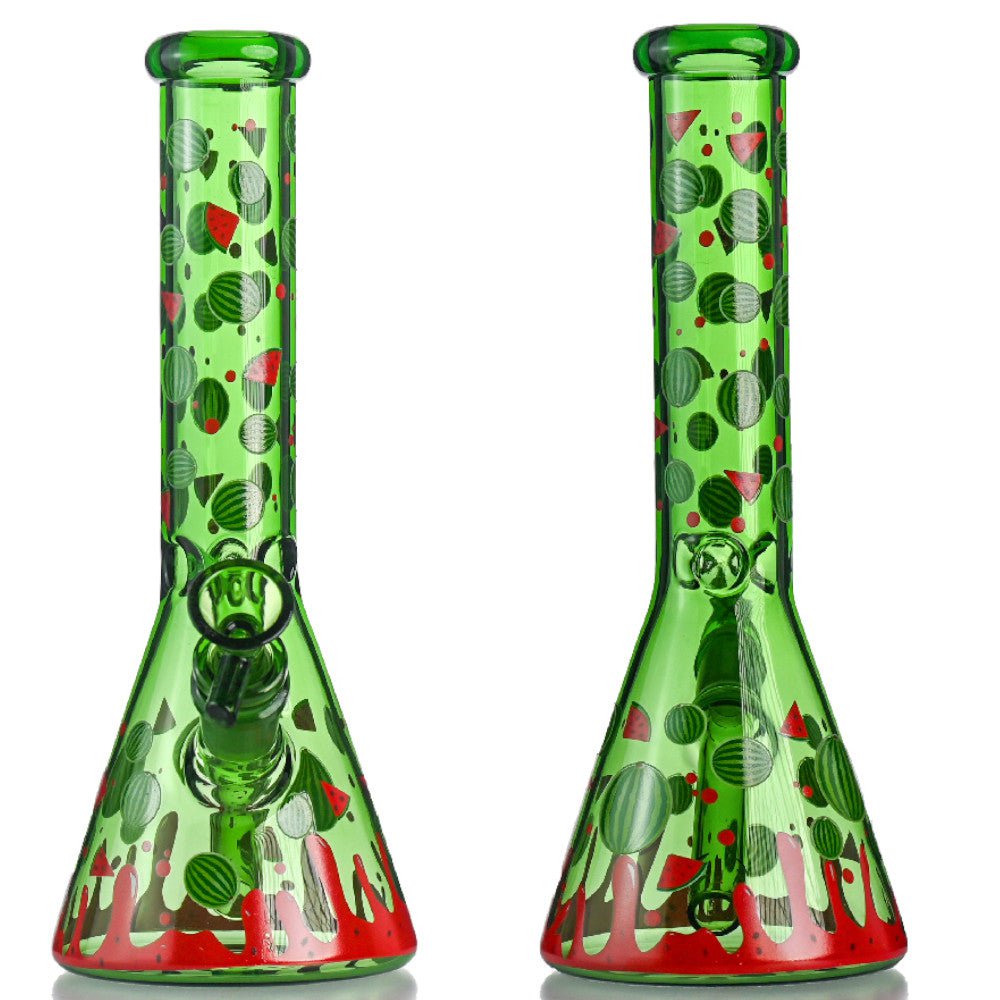Fat Buddha Glass Bong Watermelon Beaker Bong