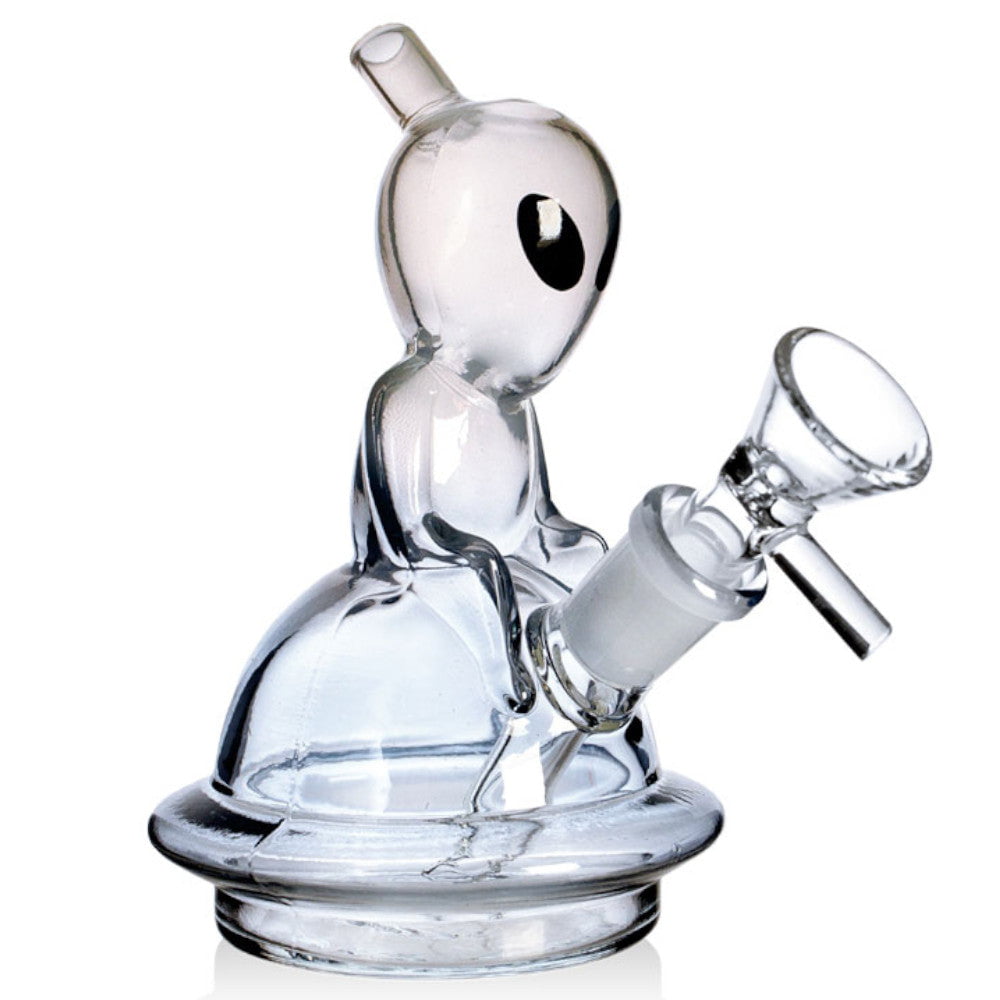 Fat Buddha Glass Bong White Interstellar Traveler Bong