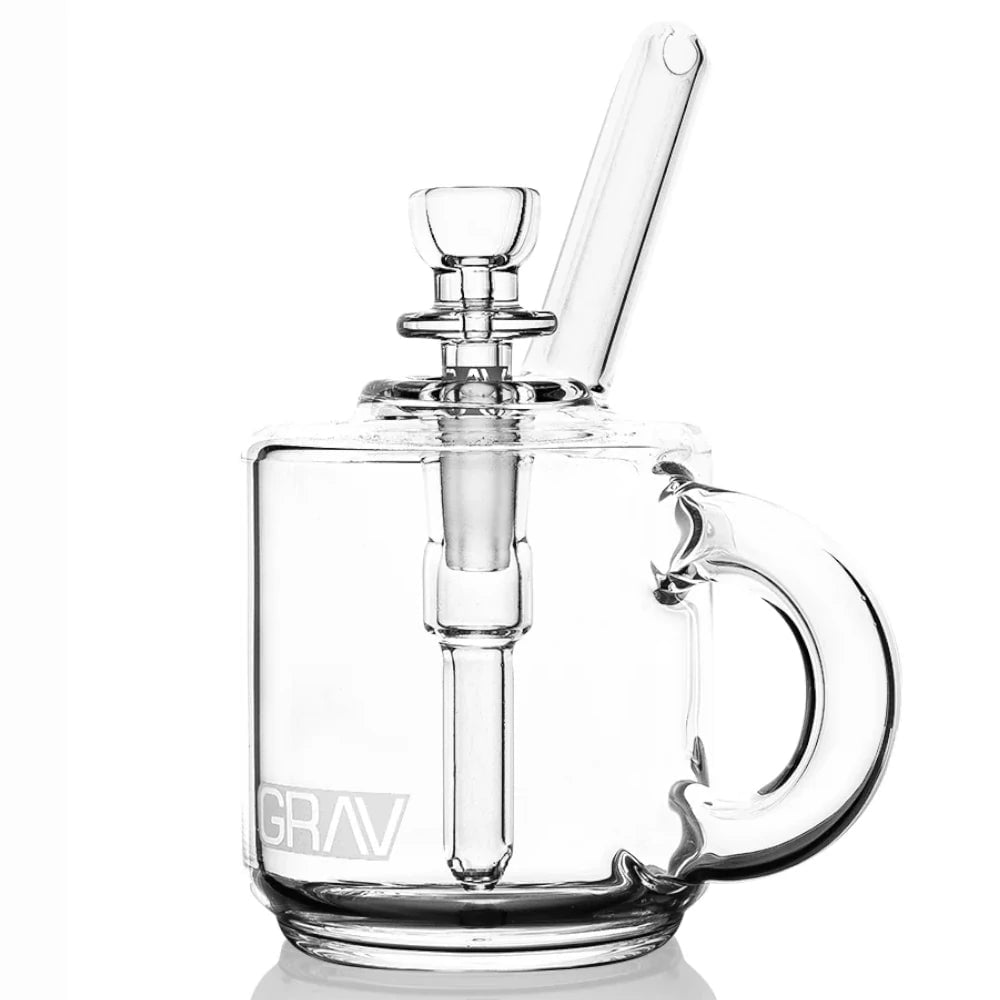 Grav Bubbler Clear Coffee Mug Pocket Bubbler