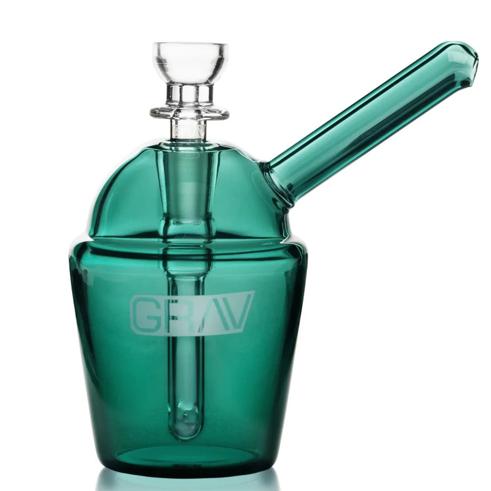 Grav Bubbler Lake Green Slush Cup Pocket Bubbler