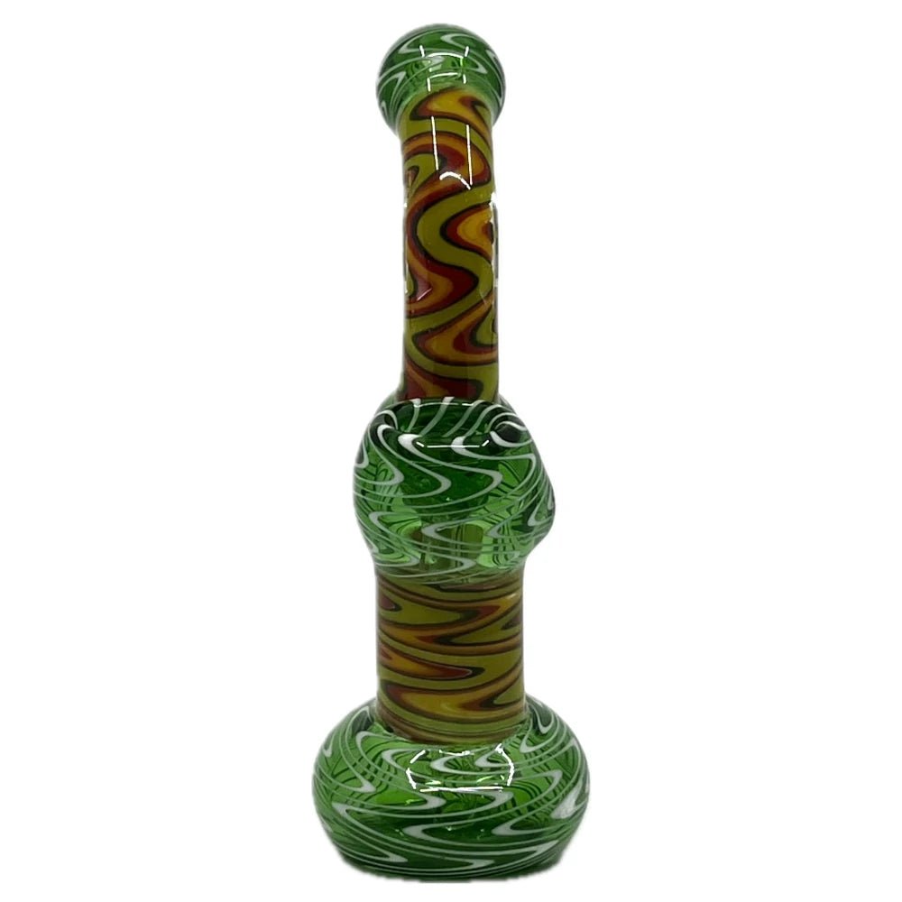 Fat Buddha Glass Bubbler Wig Wag Bubbler Pipe