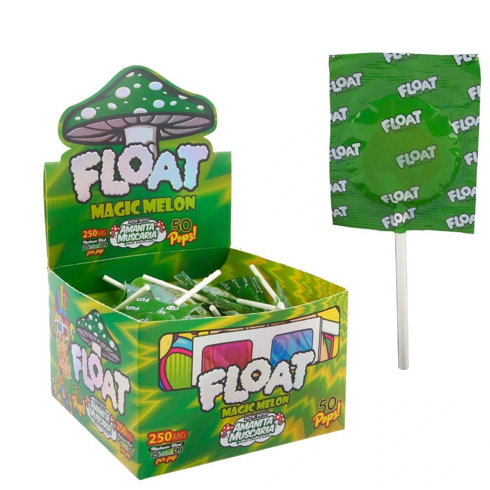 Float Consumable Melon Mushroom Lollipops (5pc)