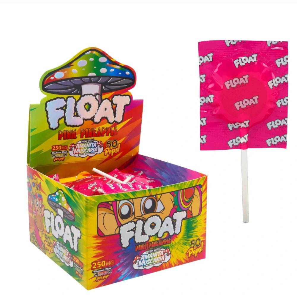 Float Consumable Pineapple Mushroom Lollipops (5pc)